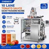 Machine d'emballage automatique multi-voies pour sachets de concentré de tomate, purée, pâte, sauce et ketchup, certifiée CE