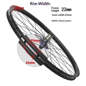 Juego de Ruedas <span class=keywords><strong>MTB</strong></span> de Fibra de <span class=keywords><strong>Carbono</strong></span> de Alta Resistencia de 32 Orificios, 27.5 y <span class=keywords><strong>29</strong></span> Pulgadas, Listo para Tubeless, Eje Pasante, Liberación Rápida, Compatible con Neumáticos de Trail Anchos - Product Image 1