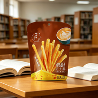 Sachet d'emballage alimentaire personnalisé irrégulier, mat, en aluminium, autoportant, thermoscellable, imprimé en héliogravure pour frites
