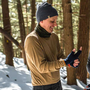 Sous-vêtements thermiques en laine mérinos respirants à manches longues pour homme pour la randonnée hivernale, le <span class=keywords><strong>ski</strong></span>, couche de base sans couture - Product Image 6