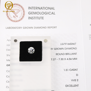 Diamante Cultivado en Laboratorio, Color DEF, Claridad VVS-VS, Corte Brillante Redondo, con Certificado IGI, la Mejor Opción para Joyería, Diamante de 1 Quilate - Product Image 3