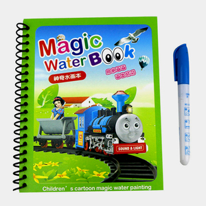 Tùy Chỉnh Tiếng Anh Trẻ Em Màu Trẻ Em Hoạt Động Ma Thuật Màu Cuốn Sách Với Bút Nước - Product Image 1