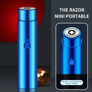 Mini Rasoio Elettrico Rotante a Doppia Lama <span class=keywords><strong>per</strong></span> Uomo IPX7 Portatile da Auto Ricaricabile Professionale <span class=keywords><strong>per</strong></span> Rimozione Peli Viso e Corpo - Product Image 6