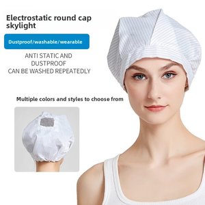 Mũ làm việc phòng sạch tuân thủ GMP cho ngành công nghiệp điện tử thực phẩm nắp chống bụi chống tĩnh điện - Product Image 3