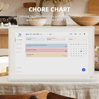 Calendario Digital Inteligente de 15.6 Pulgadas, Montado en la Pared, con Pantalla Táctil WiFi, Planificador Familiar, Organizador de Tareas para el Hogar y la Oficina
