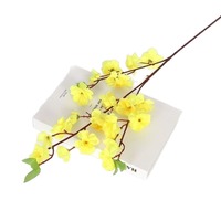 Fleurs de pêcher artificielles réalistes de style automnal pour la décoration intérieure
