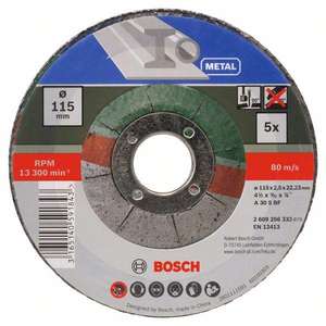 BOSCH - 2609256332 Jeu de disques à tronçonner avec centre enfoncé pour métal (5 pièces) -DISQUES DE COUPE ABRASIFS EAN 3165140591843 - Product Image 2