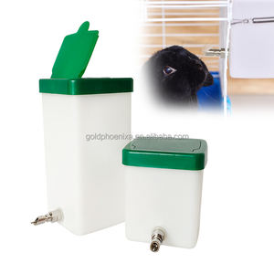 QA 500ml 1L bottiglia di plastica automatica di coniglio acqua in acciaio inox roditori capezzolo bevitore per gabbia - Product Image 1