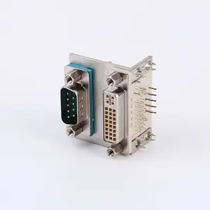 D-SUB Right Angled 90 Degree DB9 Male to DVI 24+5 Female Connector