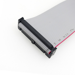 כבל סרט שטוח אפור עם מחבר <span class=keywords><strong>IDC</strong></span> מצופה PVC בהתאמה אישית למחשב, מרווח פינים 2.54 מ\"מ, 6, 10, 12, 16, <span class=keywords><strong>20</strong></span>, 44, 50, 64 פינים - Product Image 4