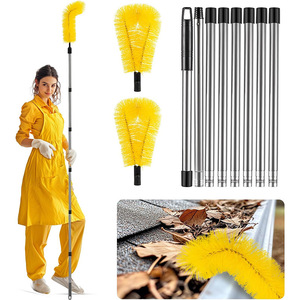 Cepillos de limpieza para desagües sin necesidad de subir a techos, cepillos de filtro para tuberías de alcantarillado bajo aleros, cepillos para hojas. - Product Image 1