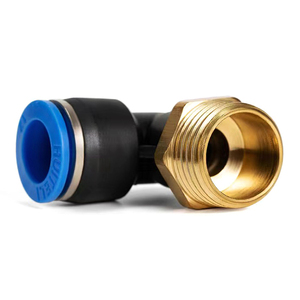Conector Neumático Tipo <span class=keywords><strong>L</strong></span> de Empuje Rápido, Rosca BSP/NPT de 1/8, 1/4, 3/8, 1/2, Codo de 5/16 Pulgadas para Tubo de PU, Conector de Manguera de Aire, Junta de Tubería de 90 Grados - Product Image 6