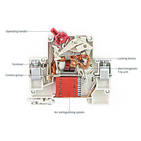 Interrupteur de transfert manuel 2P + 2P, disjoncteur Interlock à double puissance, 1250 a 50HZ mf