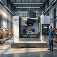 Centro de Mecanizado Vertical CNC VMC1370 Extra Grande para Componentes Aeroespaciales, Fresadora de Alta Rigidez para Corte Pesado
