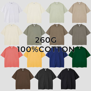 Camisetas en blanco de algodón 100% a granel, camisetas de hombre de gran tamaño de peso pesado para impresión personalizada - Product Image 6