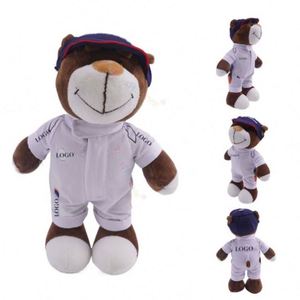 Ours en peluche personnalisé Harley Davidson, petit jouet en peluche, avec logo personnalisé, cadeau idéal pour les concessionnaires automobiles, faible MOQ - Product Image 1