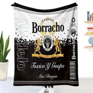 Chingona-Manta de viaje de lana con formas femeninas, cobija personalizada con estampado de sublimación - Product Image 6