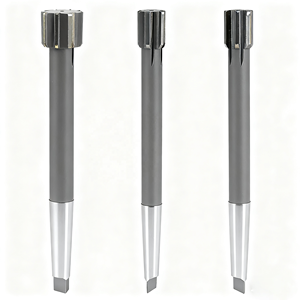 Fresa a cono lunga in acciaio al tungsteno brasato OEM personalizzata, senza rivestimento e senza raffreddamento, per la lavorazione di pezzi - Product Image 4