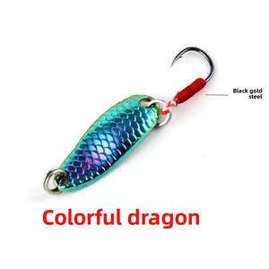 Crochet unique Dragon échelle modifié Sequin poisson leurre appât <span class=keywords><strong>ensemble</strong></span> 3.5g 6 pièces/boîte <span class=keywords><strong>ensemble</strong></span> complet pour carpe et poisson-chat matériau métallique Durable - Product Image 4