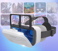 Lunettes de réalité virtuelle G15 IMAX à écran géant, film 3D HD, casque VR Google Cardboard, support pour téléphone 4,7-7 pouces, joystick de jeu inclus