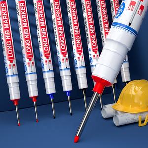 डीप ड्रिल होल लॉन्ग निब मार्कर वाटरप्रूफ डीप होल मार्कर पेन रंगीन कारपेंटर पेन बहुउद्देश्यीय डीप होल मार्कर पेन - Product Image 2