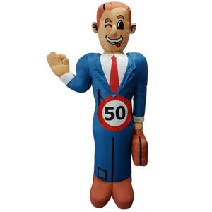 Figura Inflable Gigante Personalizada de Personaje Masculino con Impresión Vívida y Jarra de Cerveza para Celebración de Día de Nacimiento de <span class=keywords><strong>50</strong></span> Años, Evento Comercial - Product Image 2