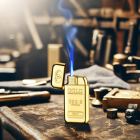 Briquet Classique Numéro 999 Briquet Doré Cadeau Cigare Briquet Gonflable Accessoires pour Cigare Briquet Haut de Gamme
