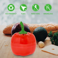 Pepper Shape Fruit Fly Trap Veilige insectenvanger voor thuis, keuken, tuin, terras en buitenruimtes