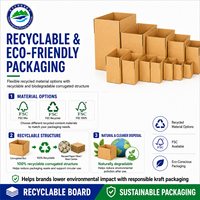 Cartons d'expédition de haute qualité avec logo, boîtes en carton ondulé recyclables, imprimées sur mesure pour les commandes en magasin et en ligne