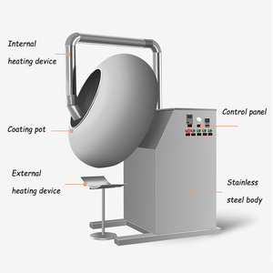 Máquina de recubrimiento de chocolate de frutas secas a precio de fábrica, máquina redonda para hacer dulces, recubridor de dulces - Product Image 6
