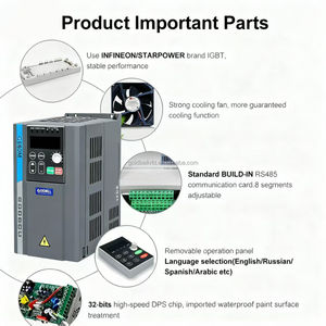 गोल्डबेल सौर पंप डीसी इन्वर्टर 2.2kw 630kw कंप्रेसर फार्म सिंचाई चर आवृत्ति ड्राइवर 220v/380v इनपुट एकल/तीन - Product Image 6