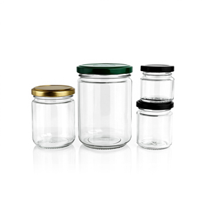 Bocal en verre sur mesure pour aliments 380 ml, pot à <span class=keywords><strong>confiture</strong></span>/gelée 450 ml, bocal Mason en verre 500 ml pour le stockage alimentaire - Product Image 1