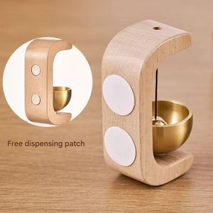 Moderne Japanse Draadloze Deurbel Houten Wind Gong Voor Entree Decoratieve Opknoping Bel Voor <span class=keywords><strong>Home</strong></span> Opening Deur Bel Decoratie - Product Image 5