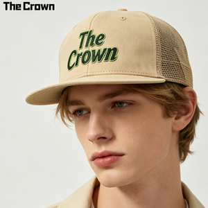 Custom Logo Suede Front 6 Panel Trucker Hat Wholesale Bulk Two-Tone 3D Puff Embroidery <b>Cap</b> Single Row Snapback Manufacturer - Product Image 1