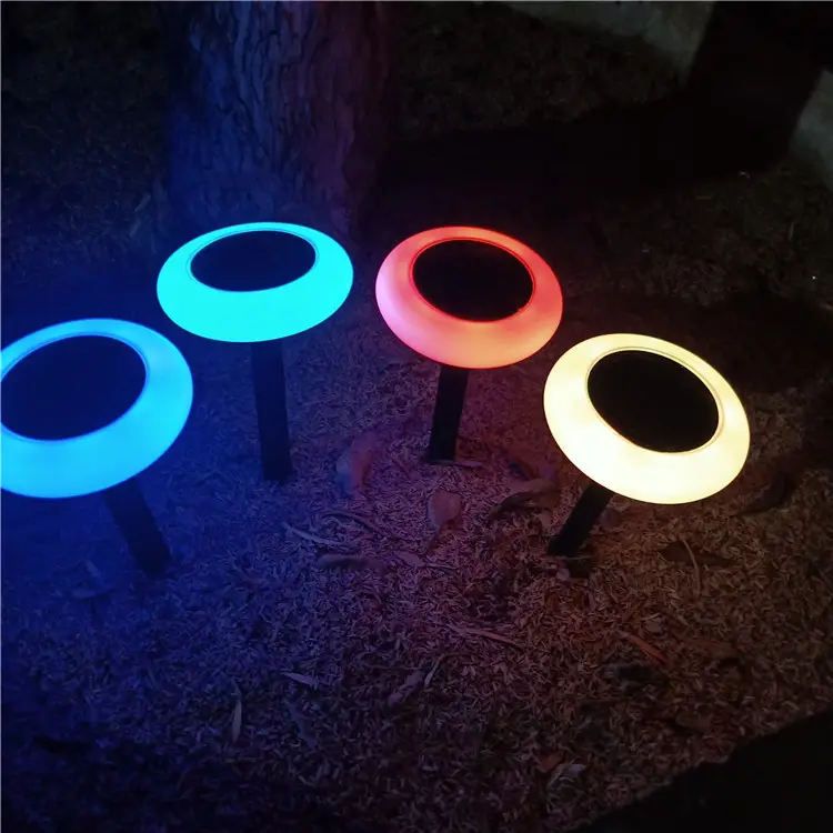 Hot sale solar powered lamp style garden underground disk lawn bright light IP67 RGB led solar light for christmas party decor