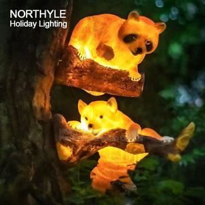 Jolie sculpture en fibre de verre, petit panda, animal, chat, paysage, éclairage, thème, <span class=keywords><strong>parc</strong></span> d'attractions, décoration, idées - Product Image 2