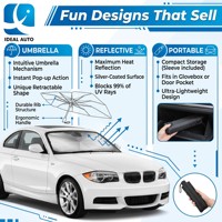 Pare-soleil universel pour pare-brise de voiture, nouveau modèle, logo personnalisé, protection solaire, résistant à la chaleur, portable
