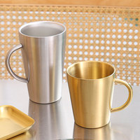 Nouvelle tasse à café en acier inoxydable de gros, tasse à lait de voyage, tasse personnalisée, tasse en acier inoxydable avec mousqueton pour le camping