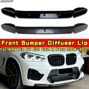 For BMW X3M X4M F97 F98 Body Kit Front Bumper <b>Splitter</b> <b>Lip</b> Spoiler for BMW X3M X4M F97 F98 2019-2021 Car Accessories - Product Image 1