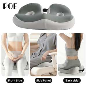 <span class=keywords><strong>Coussin</strong></span> de siège de voiture en mousse à mémoire de forme orthopédique pour chaises de bureau - Ergonomique, lavable, personnalisable avec technique de couture - Product Image 2