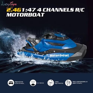 Lancha a Control Remoto de 2.4Ghz con Motor sin Escobillas para Piscina, Lago y Carreras Acuáticas al Aire Libre - Product Image 4