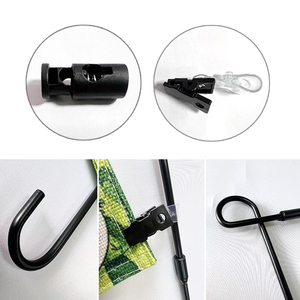Soporte de bandera de jardín, mástil de 13,5 pulgadas de ancho, soporte de mástil de césped Premium con Clip de viento para jardín al aire libre - Product Image 5