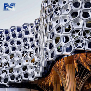 Muro Cortina de Aluminio Perforado con Grabado Láser 3D para <span class=keywords><strong>Fachadas</strong></span> de Edificios, Aislamiento Térmico, Acústico e Impermeable, Venta al Por Mayor - Product Image 4
