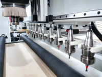 Máquina CNC Router ATC 1325 para Tallado de Madera con Alimentación y Descarga Automáticas, con Servomotor