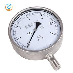 Manomètre à diaphragme haute précision à micro-pression négative en acier inoxydable YE-100BF YE-150BF personnalisé 2,5 KPa - Product Image 5