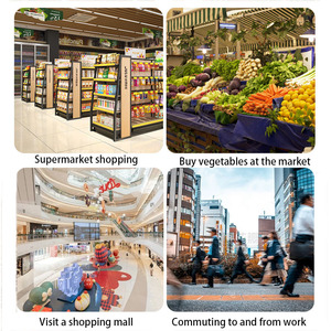 Tại Chỗ Hàng Hóa Tùy Chỉnh Biểu Tượng Tùy Chỉnh Ripstop Tái Sử Dụng Mang Nhãn Hiệu In Tái Sử Dụng Mua Sắm Túi Polyester Tái Sử Dụng Có Thể Gập Lại Tote Túi - Product Image 3