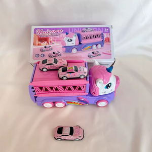 Nouvelle Voiture de Course Pliable à Éjection sur Piste, <span class=keywords><strong>Jouet</strong></span> en Plastique à Friction <span class=keywords><strong>pour</strong></span> <span class=keywords><strong>Rangement</strong></span> et Transport, Jouets Véhicules - Product Image 1