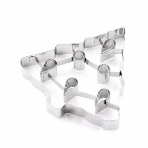 卸売8-1/4 "または21cm3dステンレス鋼大型クリスマス巨大な木の形のクッキー型DIYビスケットクッキー焼きカッター - Product Image 1