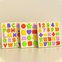 Set mainan edukasi anak-anak, Set Jam Blok Tumpuk, papan Puzzle 3D, mainan edukasi anak-anak Montessori, permainan tokoh musik untuk anak laki-laki dan perempuan