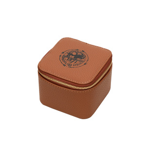 Boîte à bijoux portable en cuir PU pour femmes et filles, organiseur de boucles d'oreilles, boîte à bijoux de voyage, boîte cadeau - Product Image 2